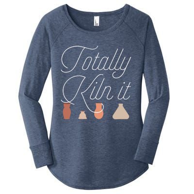 Totally Kiln It Pottery Lover Ceramic Artist Women's Perfect Tri Tunic Long Sleeve Shirt