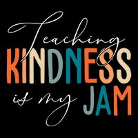 Teaching Kindness Is My Jam Flexfit Unipanel Trucker Cap