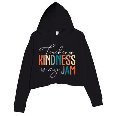 Teaching Kindness Is My Jam Crop Fleece Hoodie