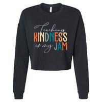 Teaching Kindness Is My Jam Cropped Pullover Crew