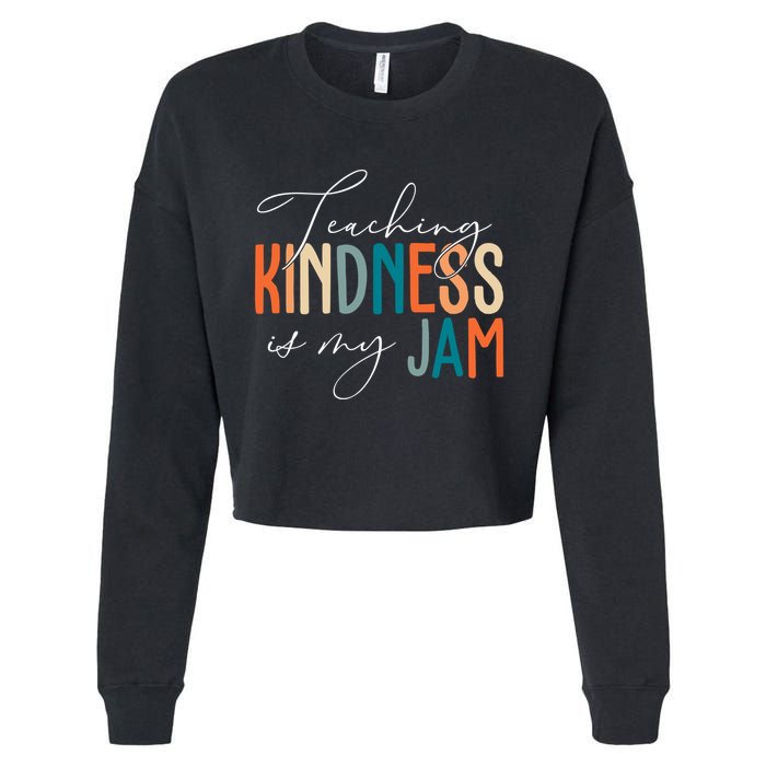 Teaching Kindness Is My Jam Cropped Pullover Crew