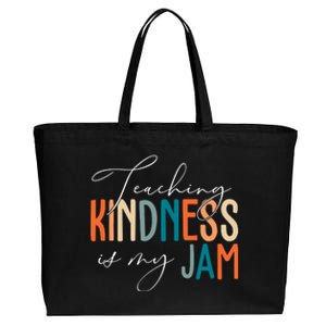 Teaching Kindness Is My Jam Cotton Canvas Jumbo Tote