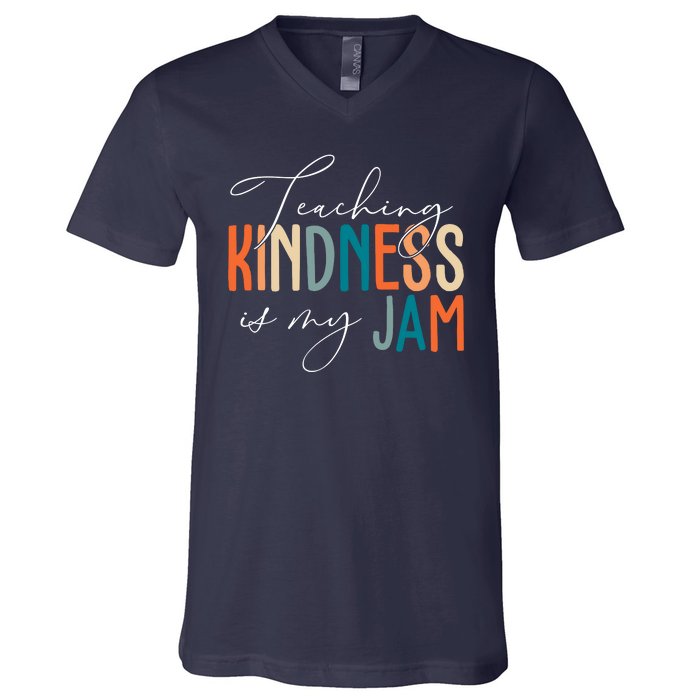 Teaching Kindness Is My Jam V-Neck T-Shirt