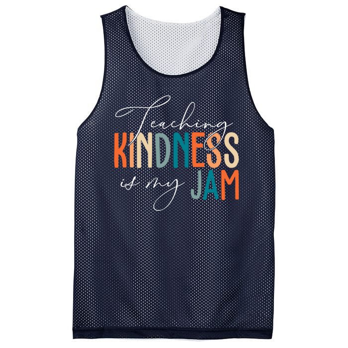 Teaching Kindness Is My Jam Mesh Reversible Basketball Jersey Tank