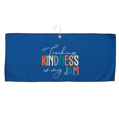 Teaching Kindness Is My Jam Large Microfiber Waffle Golf Towel