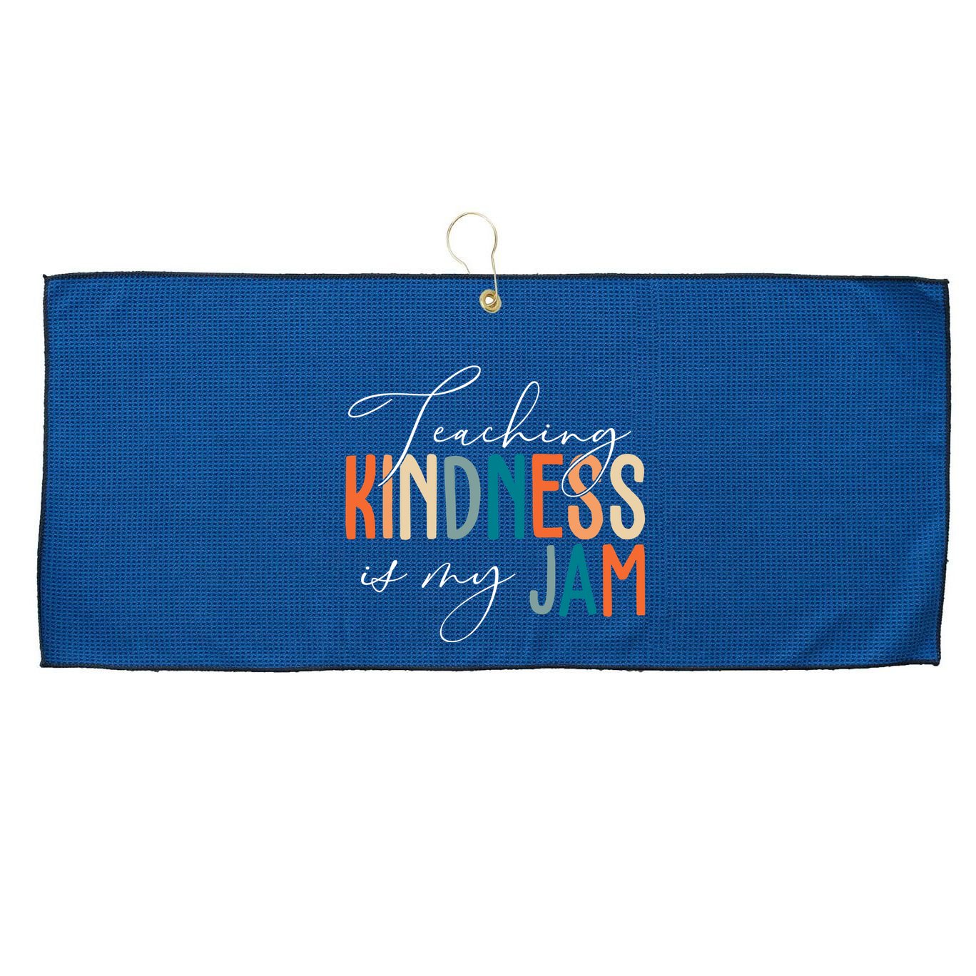 Teaching Kindness Is My Jam Large Microfiber Waffle Golf Towel