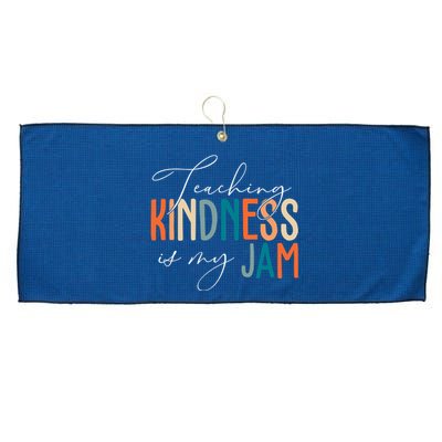 Teaching Kindness Is My Jam Large Microfiber Waffle Golf Towel