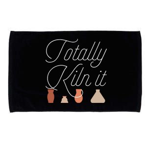 Totally Kiln It Pottery Lover Ceramic Artist Gift Microfiber Hand Towel