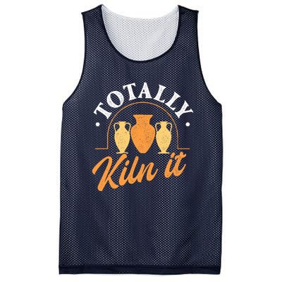 Totally Kiln It Pottery Ceramic Artist Potter Ceramicist Mesh Reversible Basketball Jersey Tank