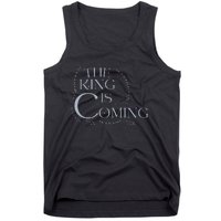 The King Is Coming Revelation 14 Christian Rapture Floral Tank Top