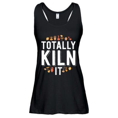 Totally Kiln It Funny Pottery  Gift Ceramics Artist Ladies Essential Flowy Tank