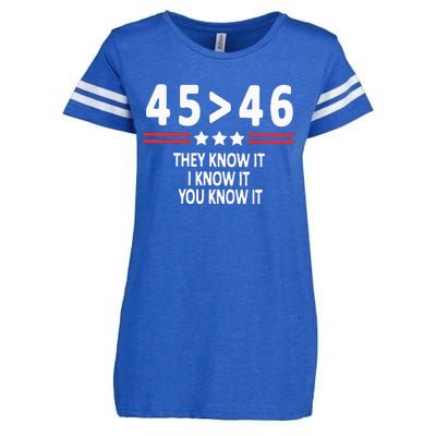 They Know It I Know It You Know It Enza Ladies Jersey Football T-Shirt