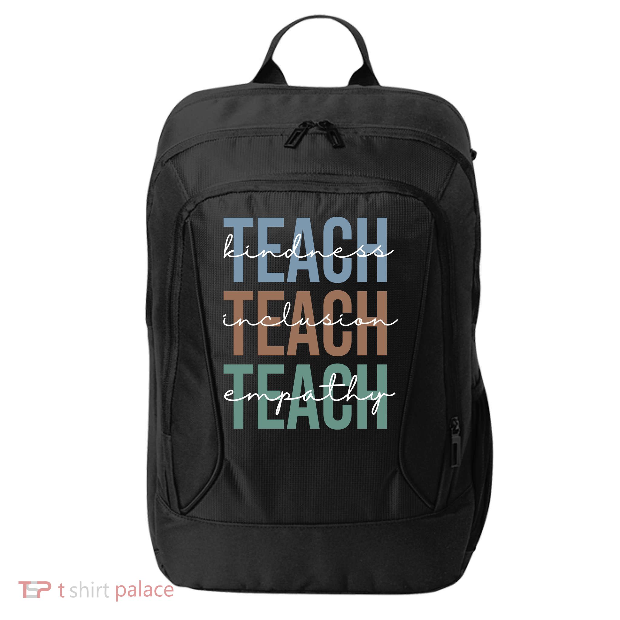 Teach Kindness Inclusion Empathy City Backpack