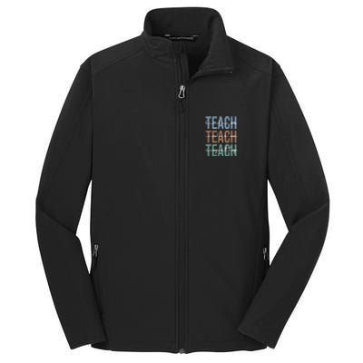 Teach Kindness Inclusion Empathy Core Soft Shell Jacket