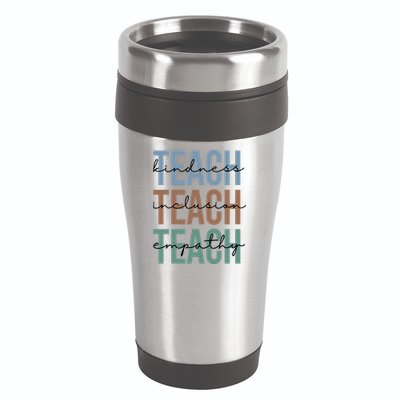 Teach Kindness Inclusion Empathy 16oz Travel Tumbler