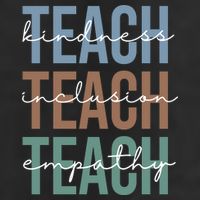 Teach Kindness Inclusion Empathy 25L Jumbo Tote