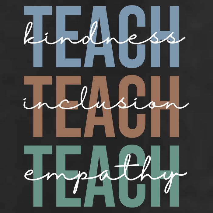 Teach Kindness Inclusion Empathy 25L Jumbo Tote