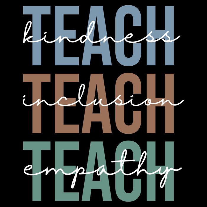 Teach Kindness Inclusion Empathy Toddler Hoodie