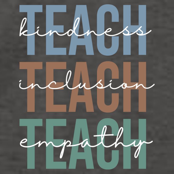 Teach Kindness Inclusion Empathy Vector Backpack
