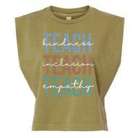 Teach Kindness Inclusion Empathy Garment-Dyed Women's Muscle Tee