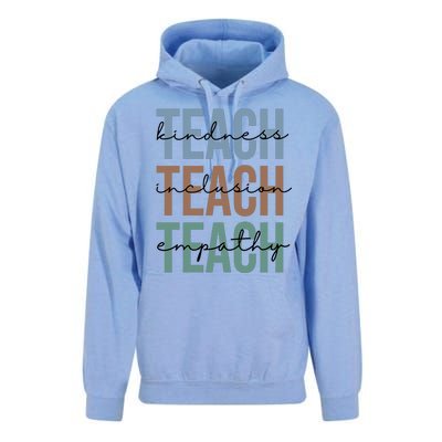 Teach Kindness Inclusion Empathy Unisex Surf Hoodie