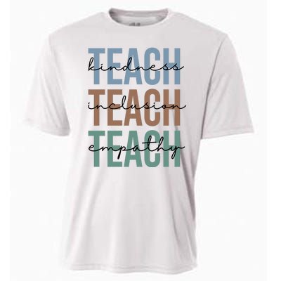 Teach Kindness Inclusion Empathy Cooling Performance Crew T-Shirt