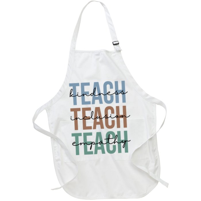 Teach Kindness Inclusion Empathy Apron