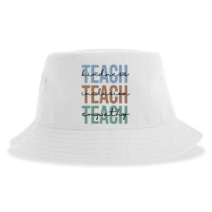 Teach Kindness Inclusion Empathy Sustainable Bucket Hat