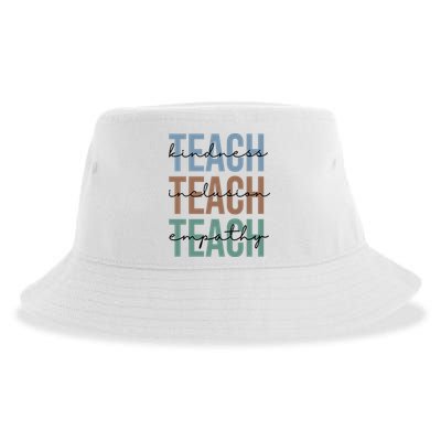 Teach Kindness Inclusion Empathy Sustainable Bucket Hat