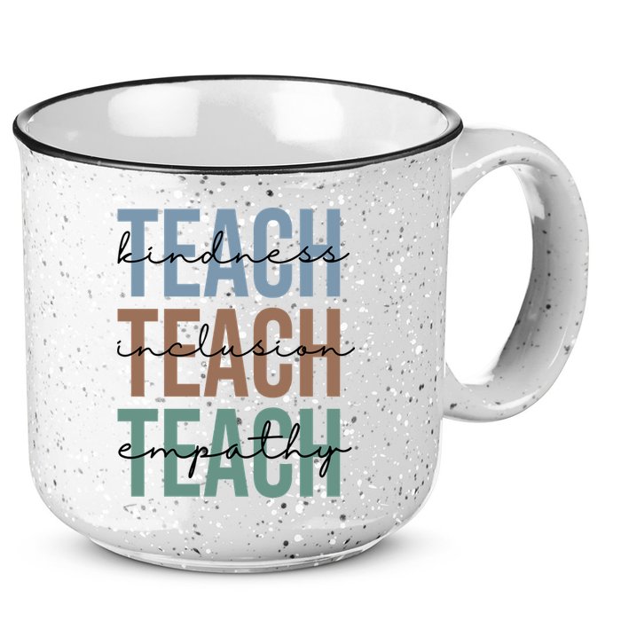 Teach Kindness Inclusion Empathy 15oz Campfire Ceramic Mug