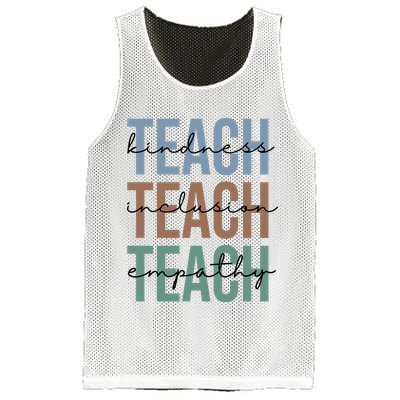 Teach Kindness Inclusion Empathy Mesh Reversible Basketball Jersey Tank