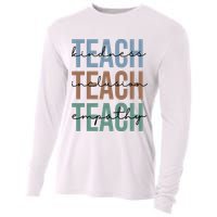 Teach Kindness Inclusion Empathy Cooling Performance Long Sleeve Crew