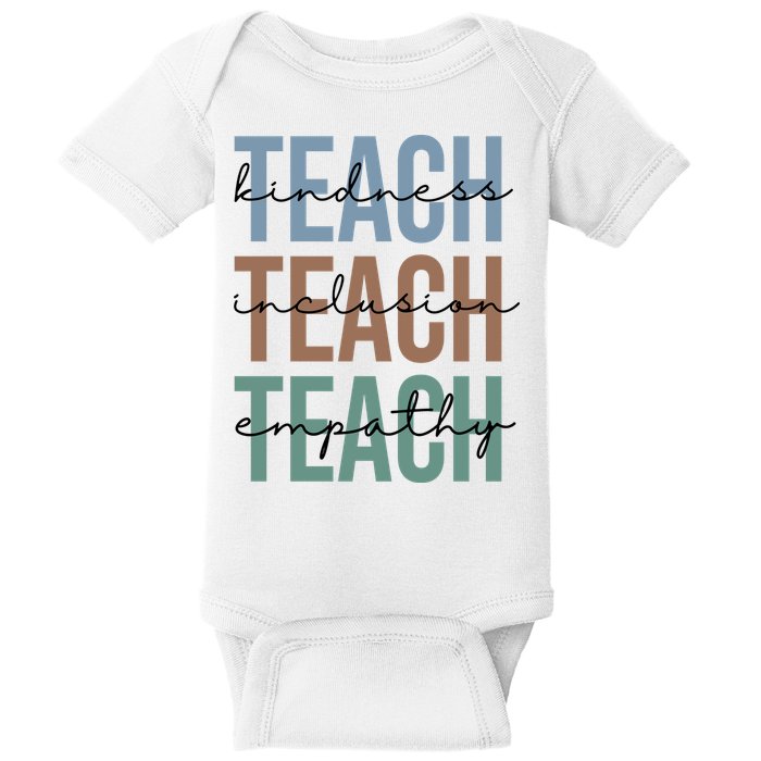 Teach Kindness Inclusion Empathy Baby Bodysuit
