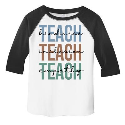 Teach Kindness Inclusion Empathy Toddler Fine Jersey T-Shirt