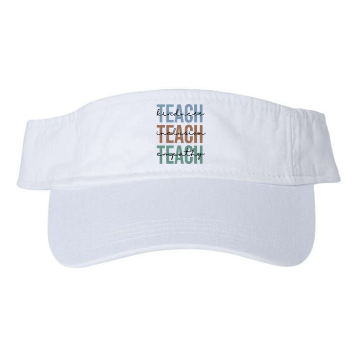 Teach Kindness Inclusion Empathy Valucap Bio-Washed Visor