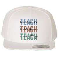 Teach Kindness Inclusion Empathy Wool Snapback Cap