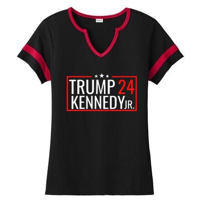 Trump Rfk Jr 2024 Trump Kennedy 2024 Ladies Halftime Notch Neck Tee