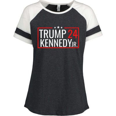 Trump Rfk Jr 2024 Trump Kennedy 2024 Enza Ladies Jersey Colorblock Tee