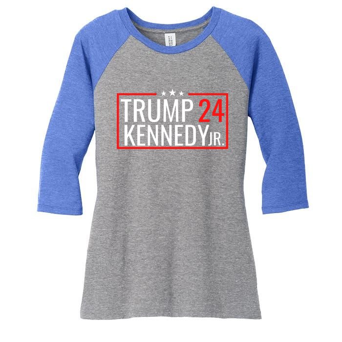 Trump Rfk Jr 2024 Trump Kennedy 2024 Women's Tri-Blend 3/4-Sleeve Raglan Shirt