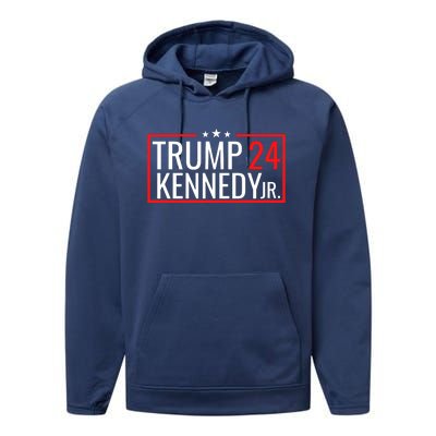 Trump Rfk Jr 2024 Trump Kennedy 2024 Performance Fleece Hoodie