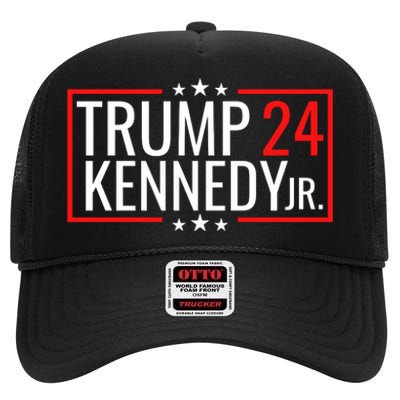 Trump Rfk Jr 2024 Trump Kennedy 2024 High Crown Mesh Back Trucker Hat