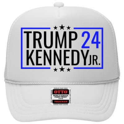 Trump Rfk Jr 2024 Trump Kennedy 2024 High Crown Mesh Back Trucker Hat