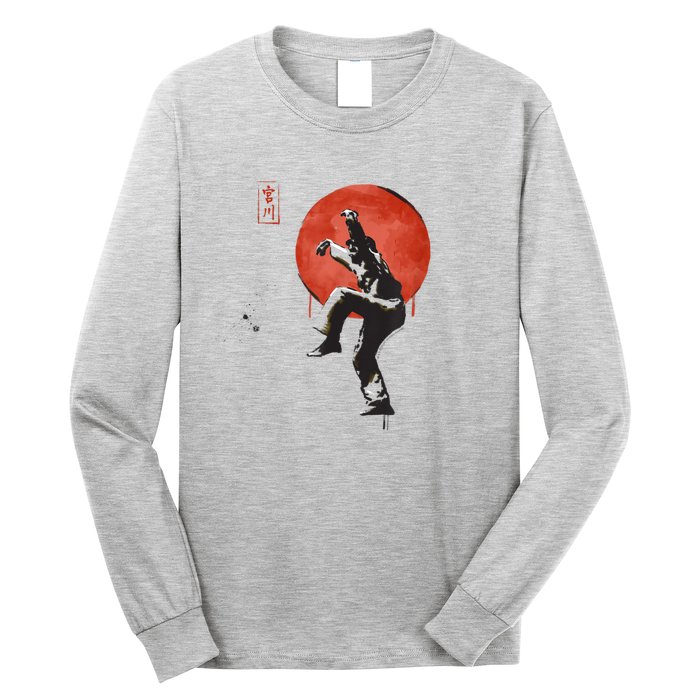 The Karate Kid Sumi Ink Crane Kick Long Sleeve Shirt