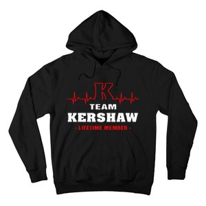 Team Kershaw Lifetime Member Proud Family Surname Kershaw Hoodie