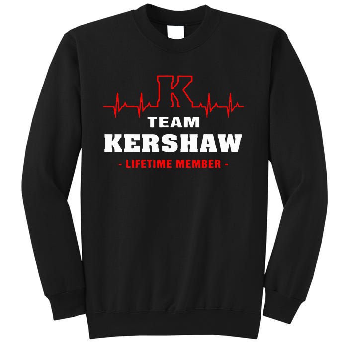 Team Kershaw Lifetime Member Proud Family Surname Kershaw Sweatshirt