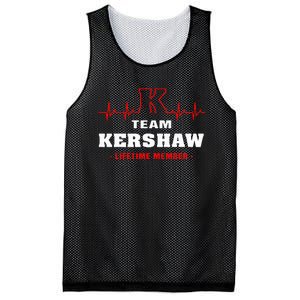 Team Kershaw Lifetime Member Proud Family Surname Kershaw Mesh Reversible Basketball Jersey Tank