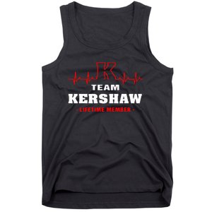 Team Kershaw Lifetime Member Proud Family Surname Kershaw Tank Top