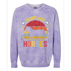 This Kid Loves Horses Boys And Girls Horse Gift Meaningful Gift Colorblast Crewneck Sweatshirt