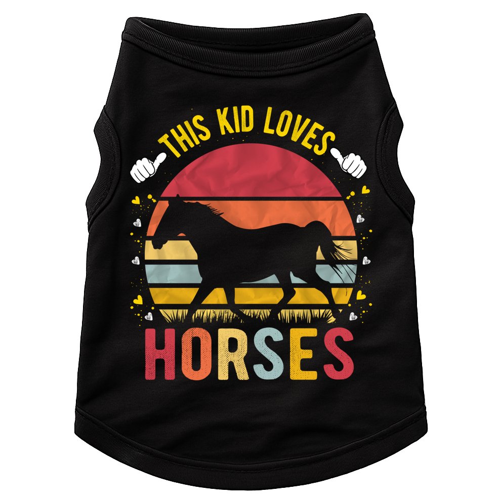 This Kid Loves Horses Boys And Girls Horse Gift Meaningful Gift Doggie Tank