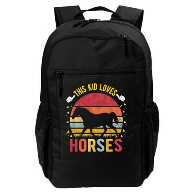 This Kid Loves Horses Boys And Girls Horse Gift Meaningful Gift Backpack